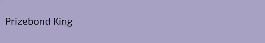 Prizebond King